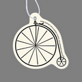 Paper Air Freshener Tag W/ Tab - Bicycle (Big Wheel)
